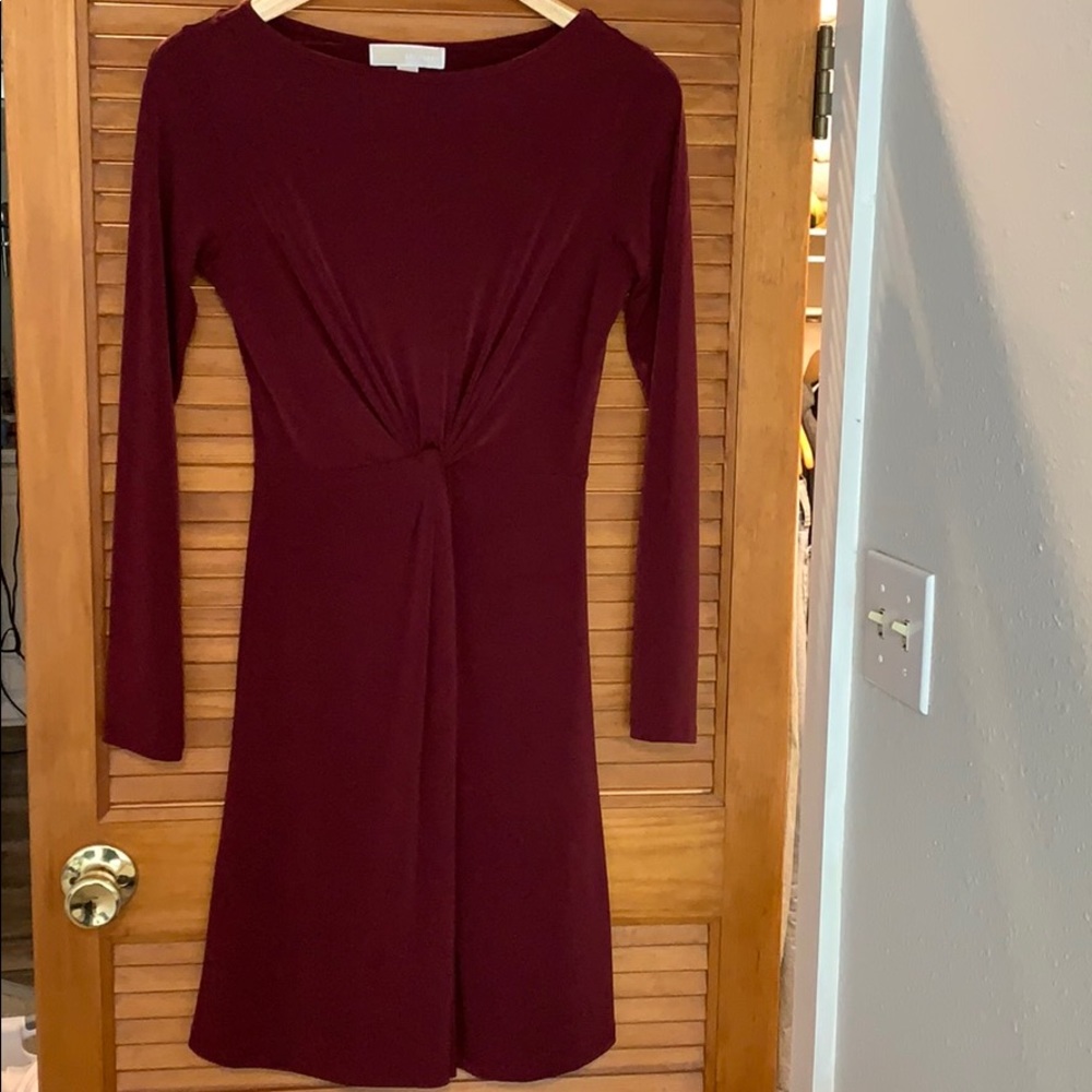 Michael kors burgundy dress stretchy XS